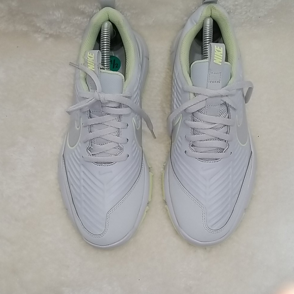 Nike grey Sneakers with Light Green Accents